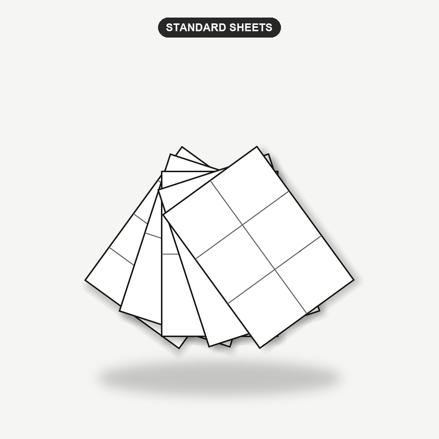 Standard A4 adhesive labels — sheets Chișinău | Etichete.eu