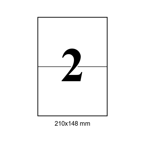 Cumpăra 2 pe foaie · 210×148 mm in Chișinau la Etichete.eu