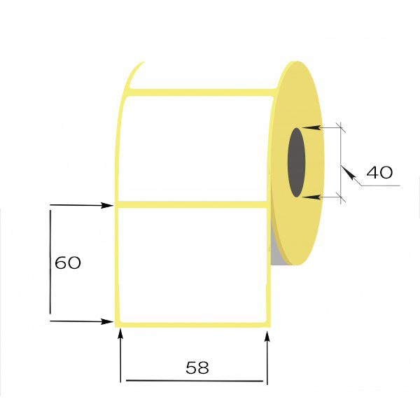 Buy Thermal labels 58x60mm only at Etichete.eu labels store